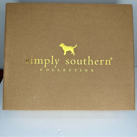 Simply Southern Tan Flower Metallic Duck Boots Women 9 - Picture 6 of 7